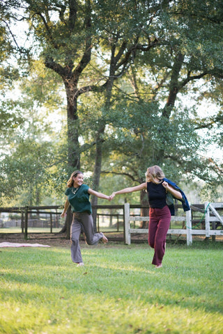 Maroon Wide Leg Jeans