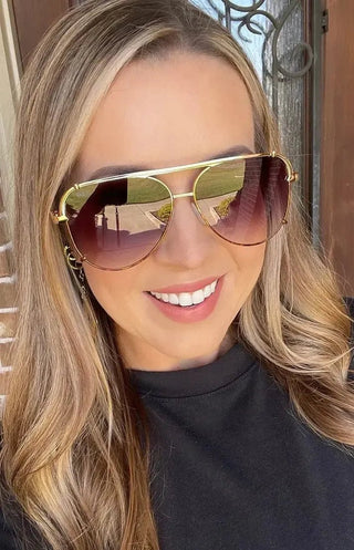 SHAY Brown Sunglasses by Dax | Select Trends Boutique