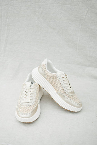 Shu Shop Gold Selina Sneaker | Select Trends Boutique