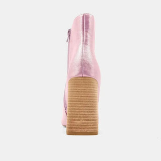 Shu Shop Pink Metallic Veronica Bootie | Select Trends Boutique