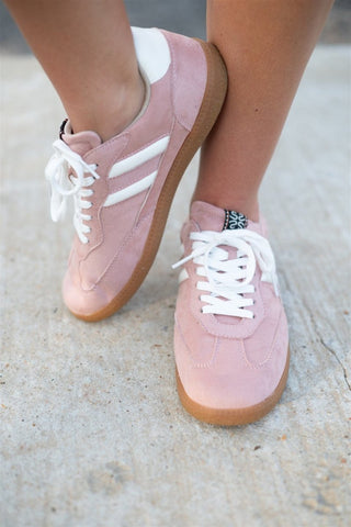 Shu Shop Renee Pink Suede Sneaker - Select Trends Boutique