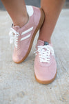 Shu Shop Renee Pink Suede Sneaker - Select Trends Boutique