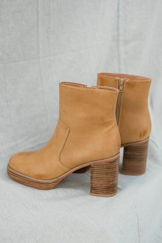 Shu Shop Tan Vernita Platform Bootie | Select Trends Boutique