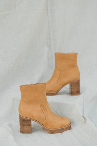 Shu Shop Tan Vernita Platform Bootie | Select Trends Boutique