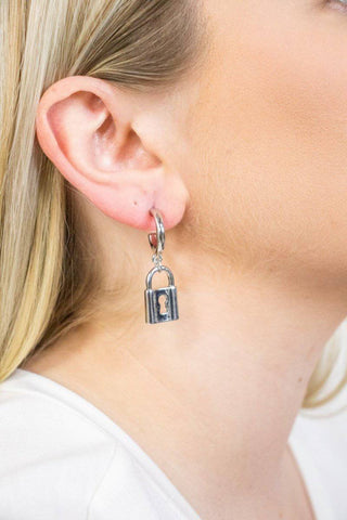 Silver Locket Earrings | Select Trends Boutique