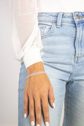 Silver Rhinestone Bracelet | Select Trends Boutique