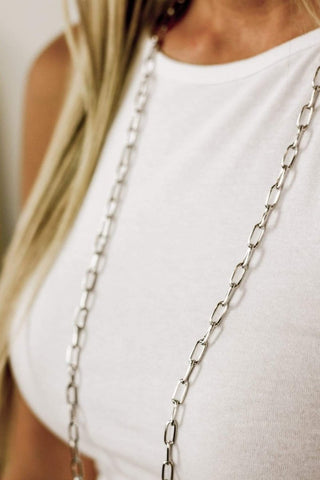 Silver Skinny Chain Necklace | Select Trends Boutique