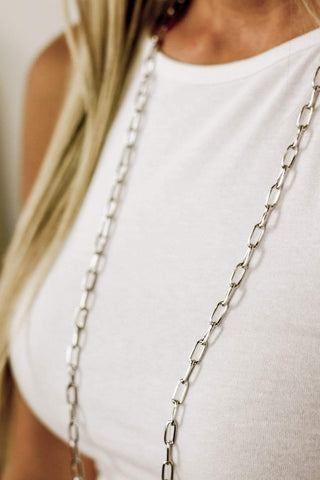 Silver Skinny Chain Necklace