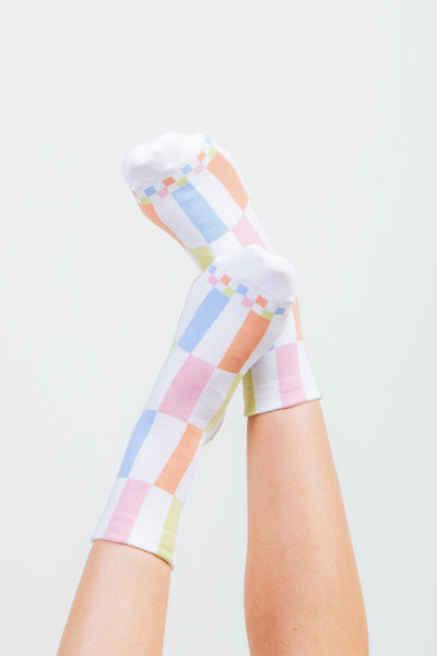 Pastel Color Block Socks