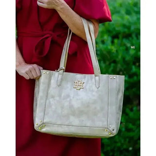 Sophie Gold Shimmer Studded Tote Bag | Select Trends Boutique