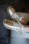 Chinese Laundry Gold Metallic Sneakers