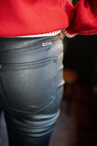 Kancan High Rise Vegan Leather Pants