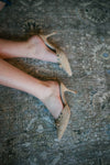 The Meridian Sand Kitten Heel