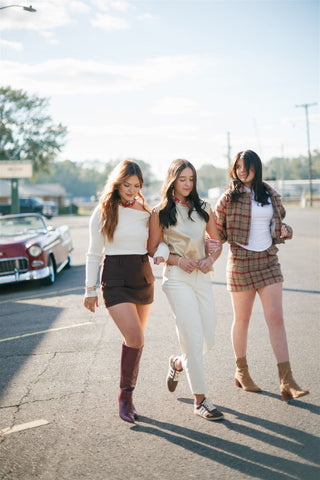 Kancan Ecru High Rise Barrel Jeans