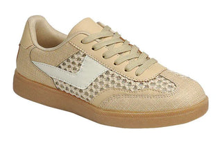 Tan Crochet Sneakers - Select Trends Boutique