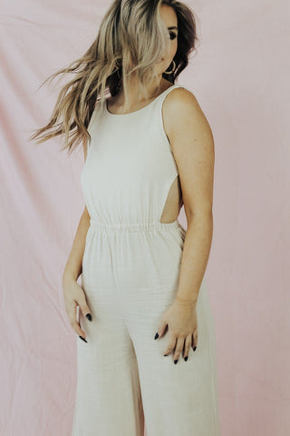 Taupe Serendipity Jumpsuit