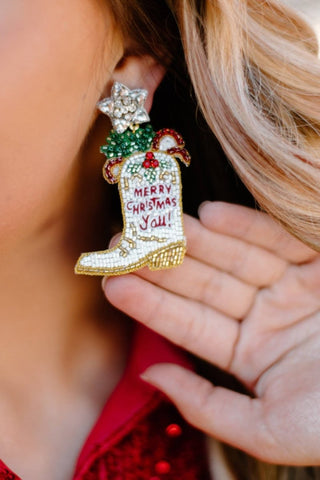 Taylor Shaye Country Christmas Earrings | Select Trends Boutique