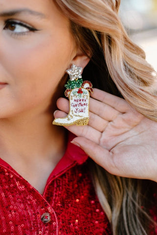 Taylor Shaye Country Christmas Earrings | Select Trends Boutique