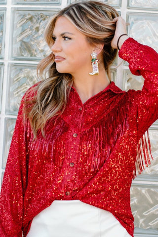 Taylor Shaye Country Christmas Earrings | Select Trends Boutique