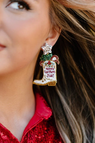 Taylor Shaye Country Christmas Earrings | Select Trends Boutique
