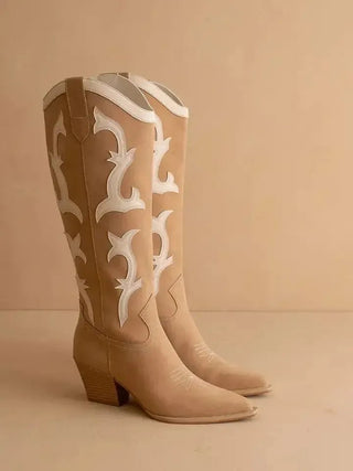 The Adriana Camel Western Boot | Select Trends Boutique