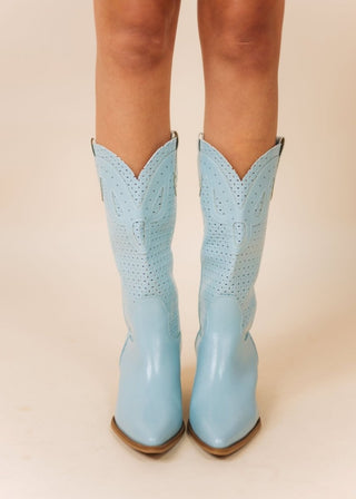 The Gabby Blue Western Boot | Select Trends Boutique