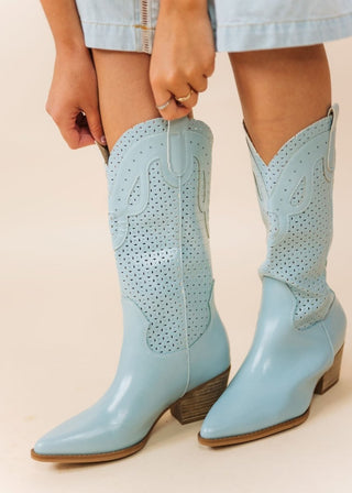 The Gabby Blue Western Boot | Select Trends Boutique