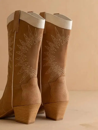 The Halle Camel Western Boot - Select Trends Boutique