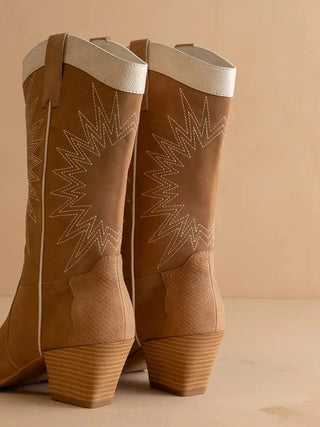 The Halle Camel Western Boot