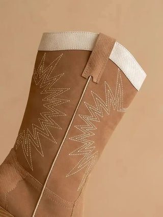 The Halle Camel Western Boot | Select Trends Boutique