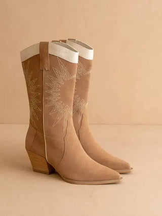 The Halle Camel Western Boot | Select Trends Boutique