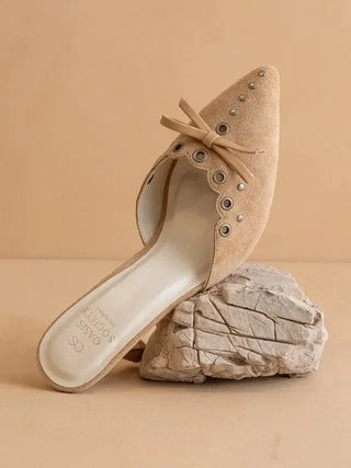 The Meridian Sand Kitten Heel - Select Trends Boutique