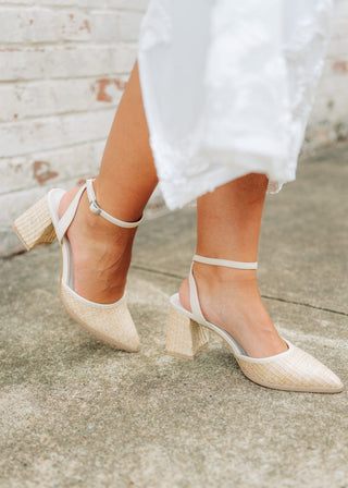 The Princess Woven Ankle Strap Heel