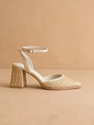 The Princess Woven Ankle Strap Heel - Select Trends Boutique