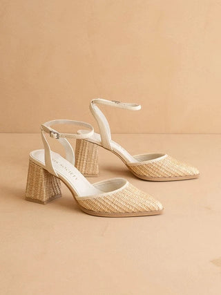 The Princess Woven Ankle Strap Heel