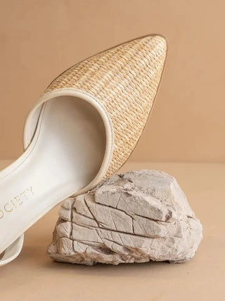 The Princess Woven Ankle Strap Heel