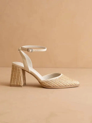 The Princess Woven Ankle Strap Heel
