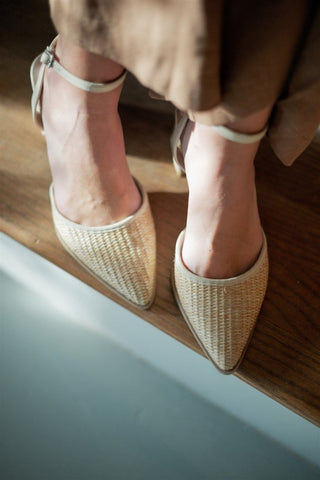 The Princess Woven Ankle Strap Heel - Select Trends Boutique