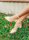 The Princess Woven Ankle Strap Heel