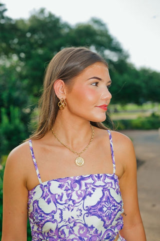 Tiger Coin Pendant Necklace | Select Trends Boutique