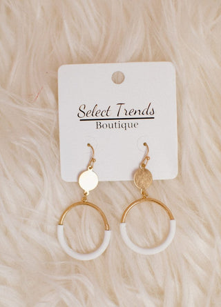 Two Tone Gold Hoops | Select Trends Boutique