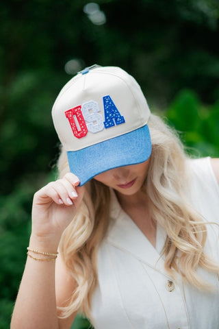 USA Embroidered Trucker Hat | Select Trends Boutique