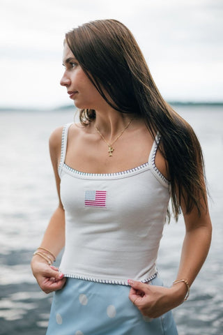 White American Flag Tank | Select Trends Boutique