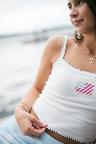 White American Flag Tank | Select Trends Boutique