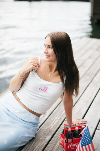 White American Flag Tank | Select Trends Boutique