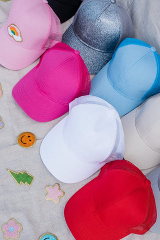 White Basic Trucker Cap | Select Trends Boutique