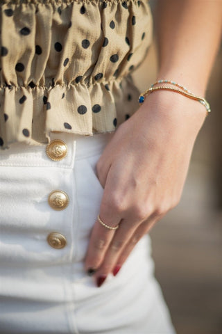 White Button Front Wide Leg Pants | Select Trends Boutique