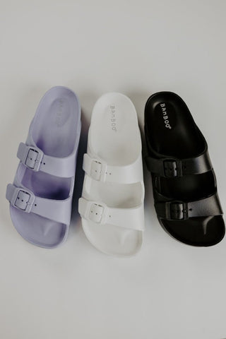 White Double Buckle Sandals | Select Trends Boutique