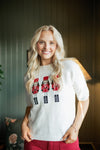 White Nutcracker Embroidered Knit Top