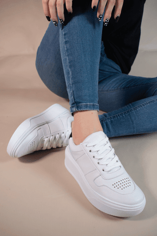 White Platform Sneaker | Select Trends Boutique